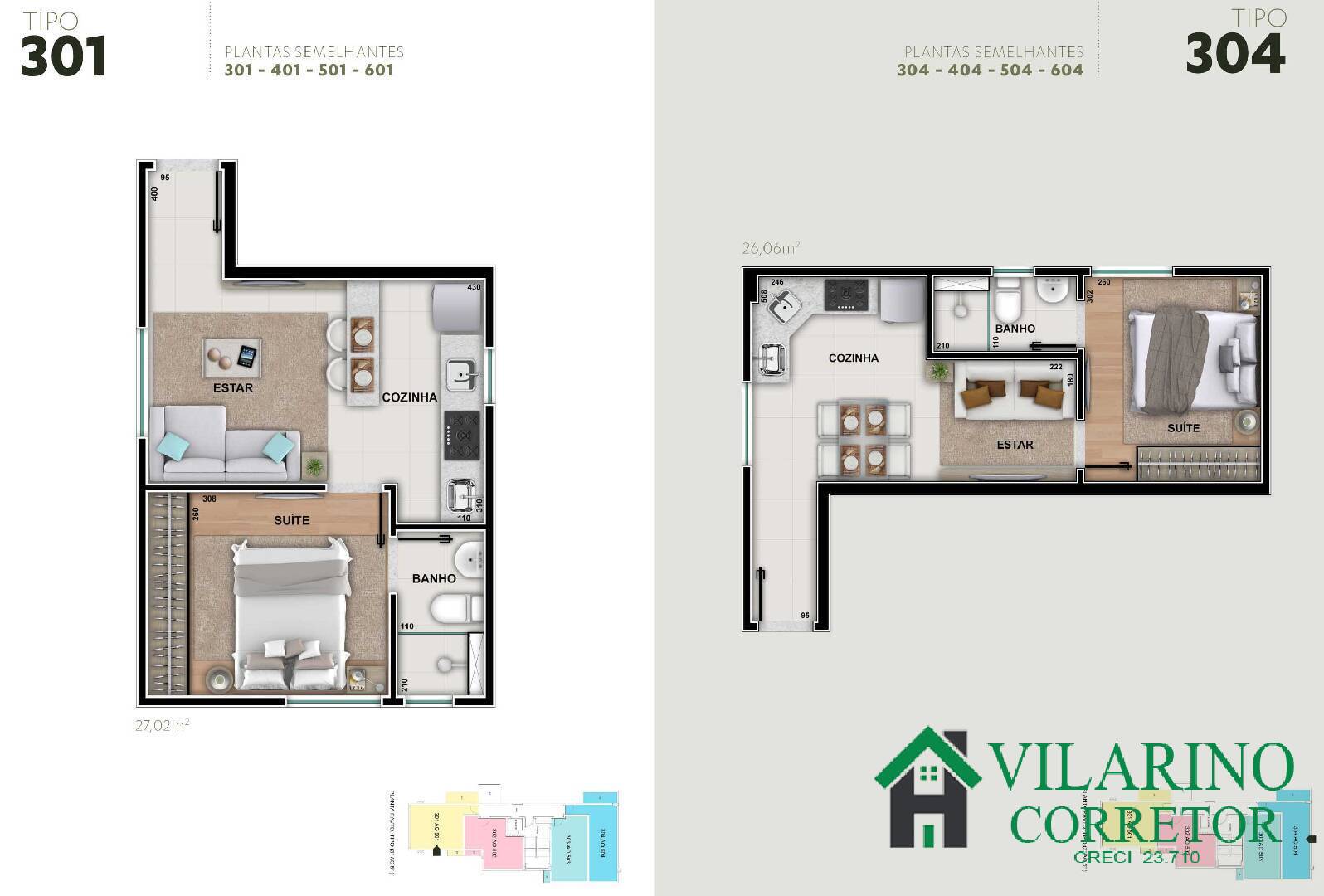 Apartamento à venda com 1 quarto, 26m² - Foto 10